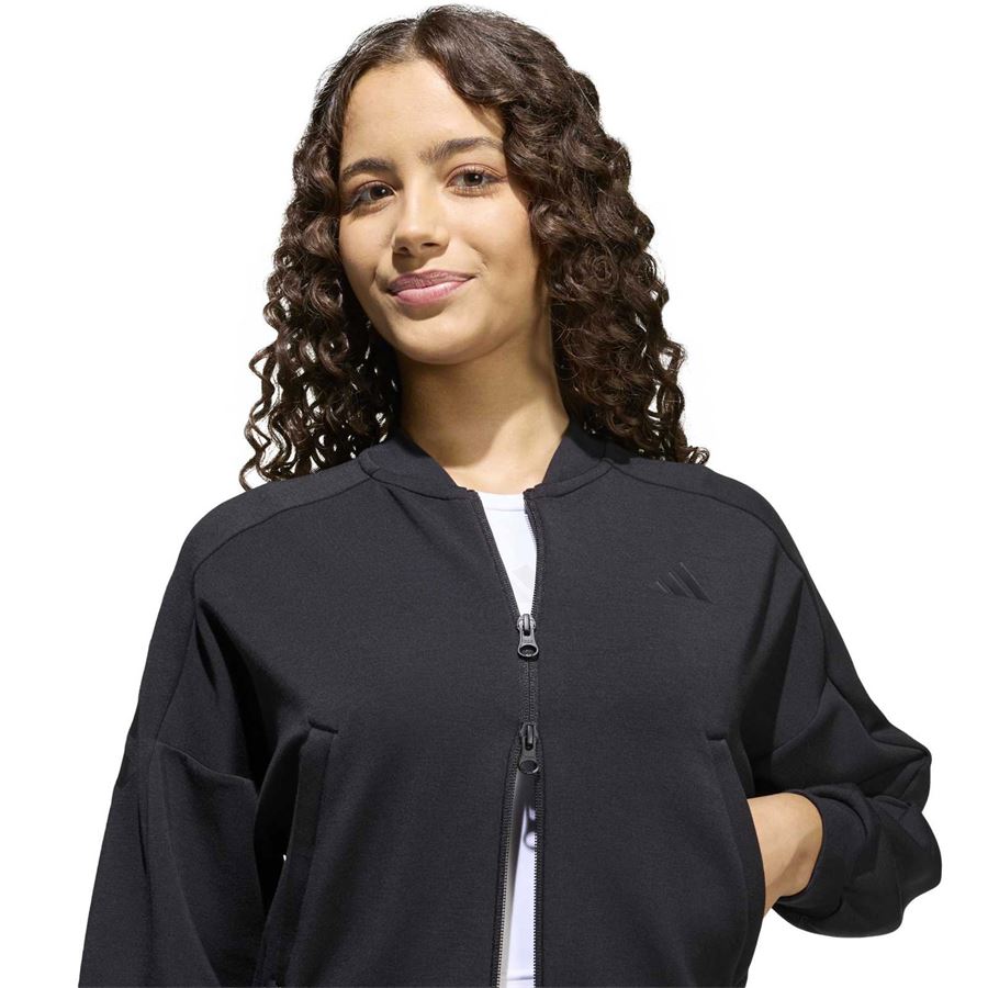 JG Future Icons 3 Stripes felpa crop con zip da bambina Adidas | KR2253X